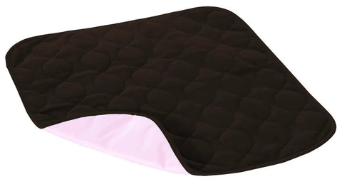 Quik-Sorb 20x20 Inch Reusable Furniture Protector Pad In Chocolate, Quilted Three Layer Spill Shield No Fuss Washable in chocolate brown