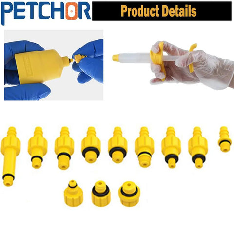 Hydraulic Disc Brake Bleed Kit For Mountain Bikes With 13 Quick Connect Joints And Funnels All In One Brake Fluid Change Tool
