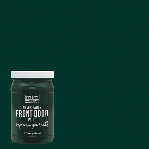 Front Door Paint Satin Finish For Interior And Exterior Use On Metal And Wood Doors And Shutters, Water Based Quart, Dries In 1 Hour, Covers Up To 100 Sq Ft, Never Fade Technology Keeps Color Fresh And Rich