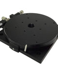 R125B L Manual Rotating Stage With 125 mm Platform Diameter Ball Bearing Construction 360 Degree Coarse Rotation Top View