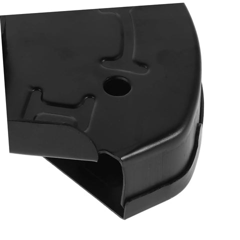 Close-up of black Enclosed Angle Grinder Protective Cover Guard with Easy Install, Heavy Duty Safety Shield for Cutting Machines.