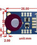 Diagram of Plug And Play 32x24 Pixel Infrared Thermal Camera With 55 Degree Field Of View I2C Interface with dimensions.