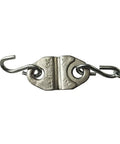 Dead Simple Install Universal 165 Degree Fusible Link Kit For Trash And Laundry Chute Fire Dampers Adjustable 30 Inch Chain close-up of metal hook and link connection