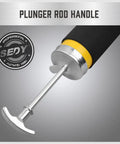 Heavy Duty Grease Gun Kit With Free 14oz Tube 8000 PSI Pistol High Pressure Lubrication Tool plunger rod handle detail
