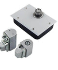 Heavy Duty Glass Door Pivot Hinge Kit 120kg Load Hidden Hinges Any Angle Positioning Self Closing with 2 Stage Speed Regulation
