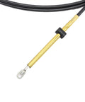OEM 14 Foot Snap In Outboard Control Cable For OMC BRP Boats, 0173114, showing metal eye with fixed barrel detail