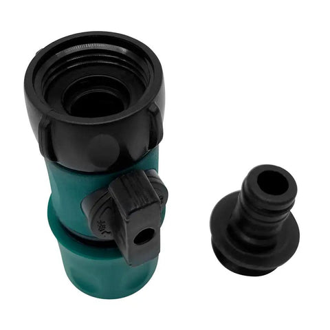 Garden Hose Quick Connect Set With Shutoff Valve Male And Female Three Quarter Inch Quick Connectors for Easy Water Hose Coupling