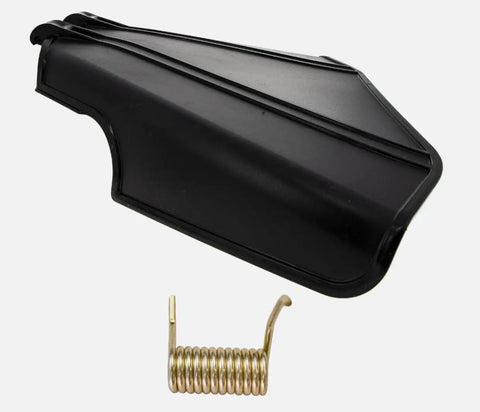 Heavy Duty EK1000003 Torsion Spring Kit For Exmark Lawn Mower Replacement Part With Deflector Chute 108-7895 And 110-6694 To Fix Your Ride On Machine Today black chute and metal spring