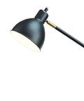 Close-up of Go To Modern Adjustable Floor Lamp For Living Room Bedroom And Office Black Standing Lamp With Bronze Accents 54.5 Inches Tall