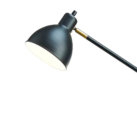 Close-up of Go To Modern Adjustable Floor Lamp For Living Room Bedroom And Office Black Standing Lamp With Bronze Accents 54.5 Inches Tall