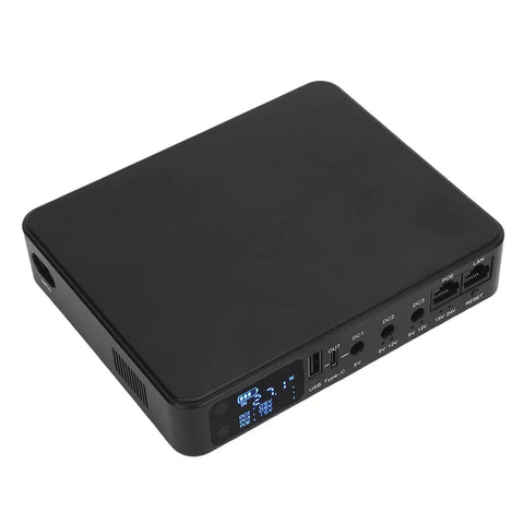 Mini Ups Battery Backup With 10400mAh Capacity For Routers Modems And Security Cameras Features PoE 15V 24V Output and USB ports