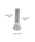 Wheel Studs M12x1.50 Lug Stud 49mm Bolt For Toyota And Lexus Vehicles Durable OEM Replacement, showing measurements and spline.