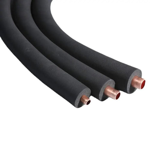 Three Quarter Inch Foam Tubing Insulation For Pipes, Durable Rubber, Six Feet Long, Inner Diameter Three Quarter Inch, Outer Diameter About One Point Five Inches, Minus Forty To One Eighty Degrees, Great For Pipes, Guitars, Utensils, Roof Racks
