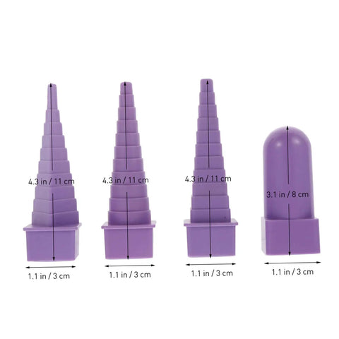 4 Piece Plastic Mandrel Set For Jewelry Making Lightweight Spiral And Coil Mandrels Great For Wire Wrapping And Crafting Necklaces