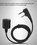Coiled 2 Pin K Type Microphone Extension Cable For Walkie Talkies And Headsets Universal 2 Pin Speaker Mic Cord Compatible With Kenwood Baofeng And Other Radios