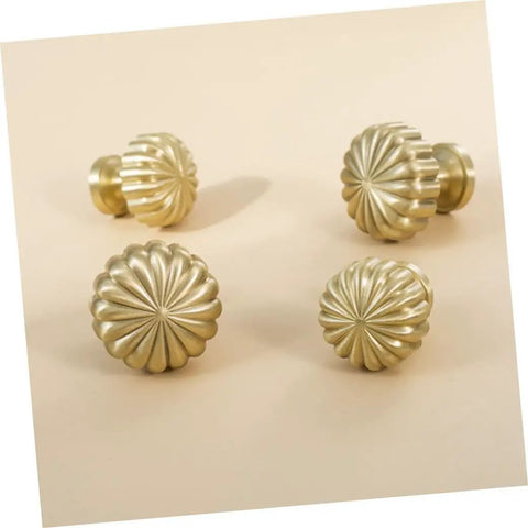 Solid Brass Drawer Knob And Cabinet Pull Handle 30mm Gold Finish For Kitchen Cabinets Dressers And Home Furniture Hardware
