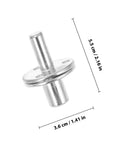 Five Sets Iron Bedpost Connector Kit With Threaded Design And Safe Use, Silver Bed Column Parts dimensions 5.5 cm x 3.6 cm