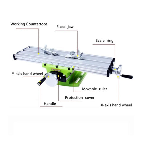 Cabilock Multifunctional Milling Platform For Drilling and Milling Machines Compact Design showing detailed features and components.