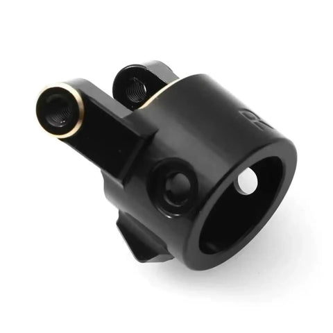 Kick Some Serious Dust On Rocky Trails With This Heavy Duty Black Brass Front C Hub Carrier for 1/10 RC Crawler Cars.