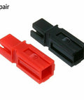 Five Pair Rock Solid Marine Connectors Waterproof Power Kit For Boat Solar EV Battery Wiring 45 Amps in red and black colors.