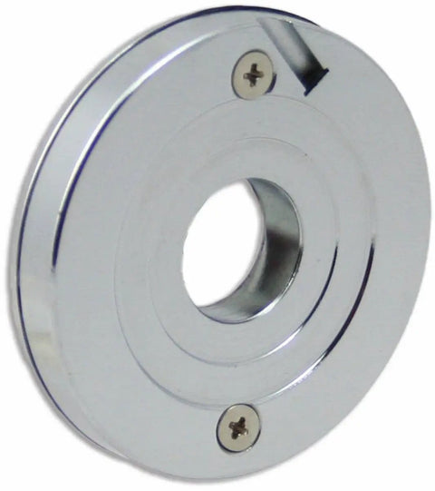 Heavy Duty Radial Arm Saw Laser Guide Slaps Onto Standard Arbors with recessed chrome frame for precision cuts.
