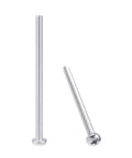 Sturdy Stainless Steel M4x65mm Pan Head Machine Screws Phillips Drive, 304 Grade Fasteners, 65mm Length, 0.7mm Pitch, Silver Gray Bolts