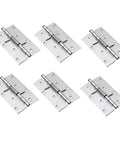Set Of Six Self Closing Spring Door Hinges Heavy Duty 4 Inch Spring Loaded Door Hardware For Home Office Or Garage Durable Quiet Operation Screws Not Included