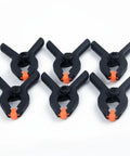 Rock Strong Spring Clamps For DIY Pros Hard Plastic Woodworking Tools 2 Inch Grip Set To Hold Projects Tight Like A Pro, 6 clamps