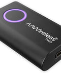 Wireless Android Auto Adapter That Converts Factory Wired To Wireless, Bluetooth And WiFi Auto Connect, black device close-up