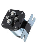 500 Amp Battery Isolator Relay 12V for marine, off-road RVs, and car audio systems with beefy 500A continuous output, angled view.