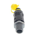 Oil Drain Valve With Tube And Cap For Lawn Mowers, Quarter Turn Drain Valve With Hose, Three Eighths By Eighteen NPTF Threads