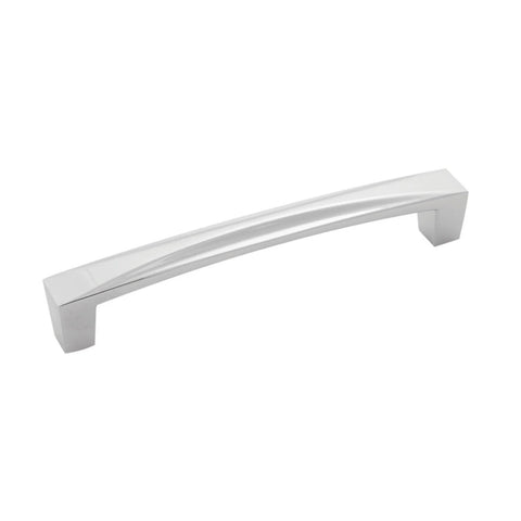 Solid Core Kitchen Cabinet Pulls 1 Pack 12 Inch Center to Center Chrome Crest Collection Luxury Handles for Cabinets Doors and Dresser Drawers