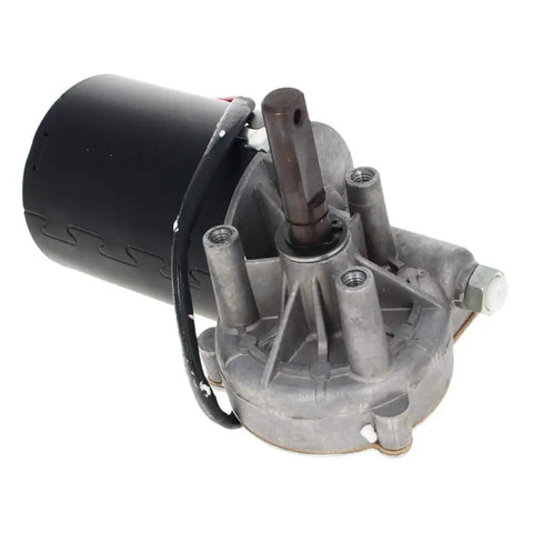DC 12V 40RPM Reversible Worm Geared Motor With High Torque Gear Box Reduction Right Shaft GW7085 angle view