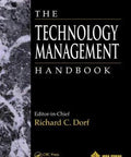Front cover of The Technology Management Handbook, editor Richard C. Dorf, black design with marble left edge.