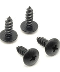 Stainless License Plate Screws 4 Pack for Subaru Front Or Rear Black Oxide Sixteen Millimeter Five Eighth Inch 18 8 304 Grade Stainless Steel No Rust