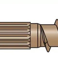Strong-Drive Framing Screws 0.160 Inch By 3 Inch Sawtooth Point 6-Lobe Drive Quik-Guard Low Profile Head Tan Pack Of 250