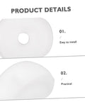 Heavy Duty Nylon Pulley Casters, 5 Piece Fixed Roller Kit For Quiet Barn Manure Tracks And Warehouse Gear showing installation details.