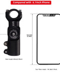 Adjustable Bike Stem With 0-90 Degree Rotation, 31.8mm Or 25.4mm Clamp, 60mm-100mm Length, CNC 6061 T6 Aluminum beside phone
