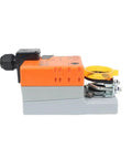 Side view of Ultra Reliable Modulating Damper Actuator Featuring 5Nm Torque And 24V AC DC Power Ip54 Rated Hvac Vent Controller.