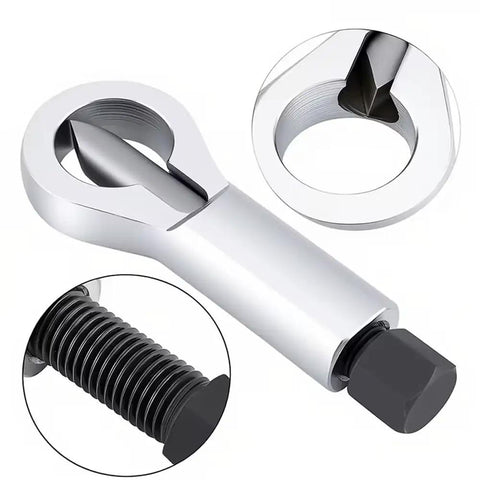 3 Piece Metal Nut Splitter Set, Heavy Duty Nut Breaker And Remover Tool, Manual Pressure Nut Splitter For Stripped Nuts, close-up view