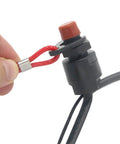 Universal Boat Outboard Kill Switch Lanyard With Two Safety Tethers for Yamaha Tohatsu Honda, red loop attached to switch