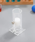 Acrylic Mouse Restrainer With Adjustable Sliding Plugs For Keeping 15 To 35 Gram Rodents Locked In During Procedures With No Fuss and Rock Solid Lab Setup, clear tube with smooth surface.