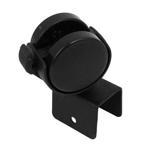 1.5 Inch Furniture Caster Wheels With Swivel And Brakes, Locking, U Bracket Mounting, 40mm Diameter Wheel, Front View
