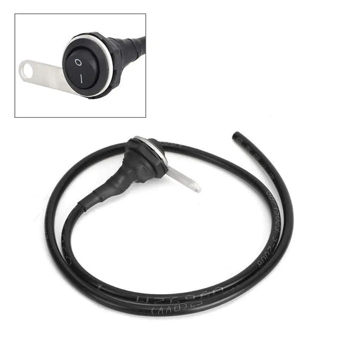 22mm Motorcycle Handlebar Light Switch Stainless Steel Single Spotlight Control Button Universal For ATV Off Road Electric Bike Mods