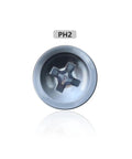 Close-up of drive head on Pocket Hole Screws Self Tapping Galvanized Coated Drive Screws For Pocket Hole Jig System 63mm 100 Pack