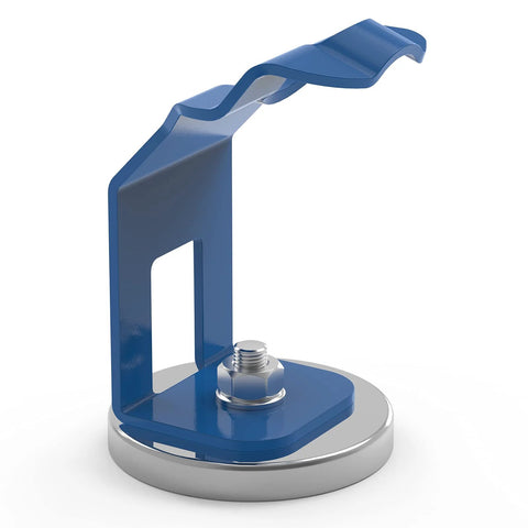 Magnetic Mig Welding Torch Holder Stand With Strong Magnetic Base For Mig Torch And Welding Gun Holder Durable Steel Construction With Blue Finish