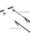 Self Priming Paint Roller With 1.6 Meter Extension Pole Removable Wool Core shown in two lengths, 1.1m and 1.6m for wall coating.