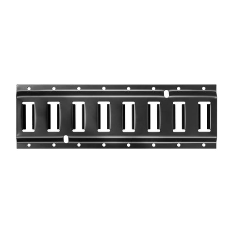E Track Tie Down Kit With Four Rails And Twenty One Accessories For Garages And Trailers, black steel rail, rust-resistant