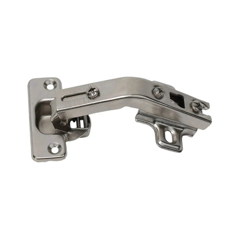 Concealed Corner Wardrobe Hinges For Cabinets And Cupboards, metal hidden door hinge hardware with sleek finish detail view.