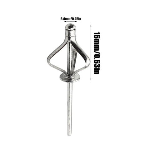 Rugged Aluminum Pop Rivets Kit With Steel Mandrel And Rust Resistant Cap, 6.4 x 16 mm size, for metal assembly projects.